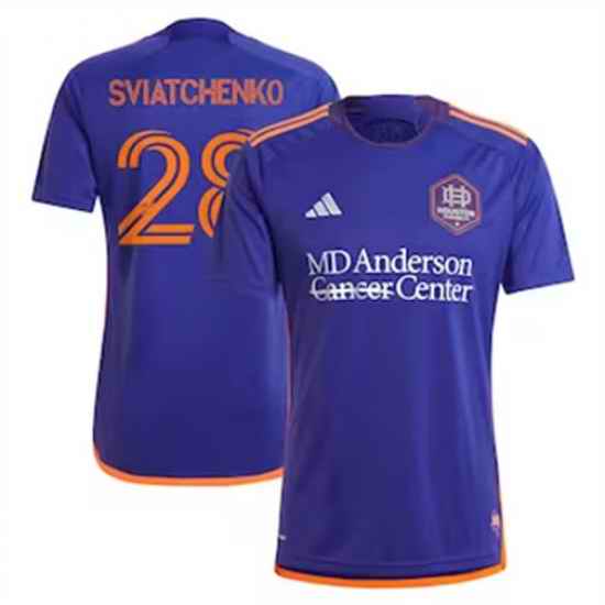 Men Houston Dynamo Erik Sviatchenko 2024 25 Away Replica Purple